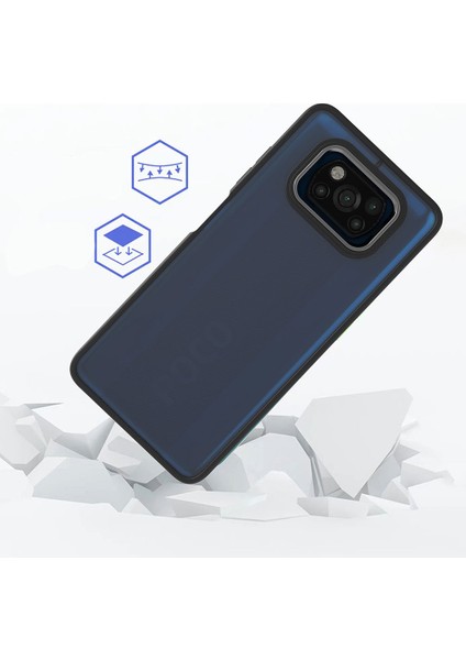 Xiaomi Poco X3 Kılıf Fzd Flora Kapak-Siyah fiyatları