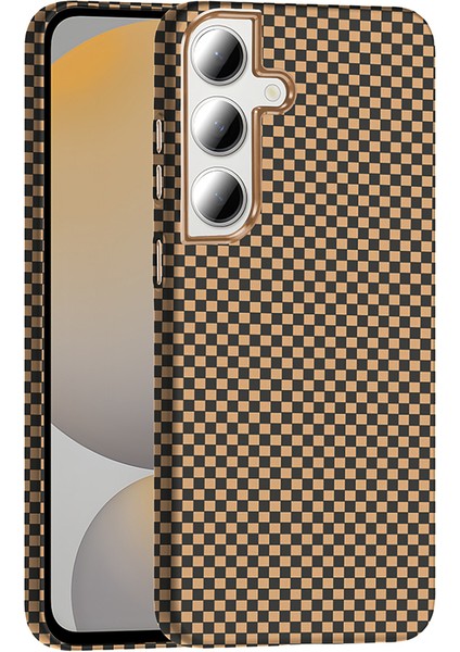 Galaxy S24 Fe Kılıf M-Safe Şarj Özellikli Karbon Fiber Görünümlü Fzd Gros Kapak - Lacivert modelleri