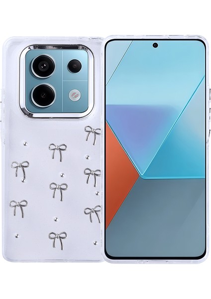 Redmi Note 14 Pro 4g Kılıf Airbag Tasarımlı Simli Şeffaf Fzd Kutup Kapak - Fiyonk