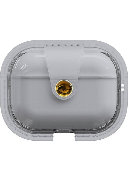 Airpods Pro 2 Uyumlu Zore Airbag 33 Darbelere Karşı Dayanıklı Magnetik Kılıf-Gri