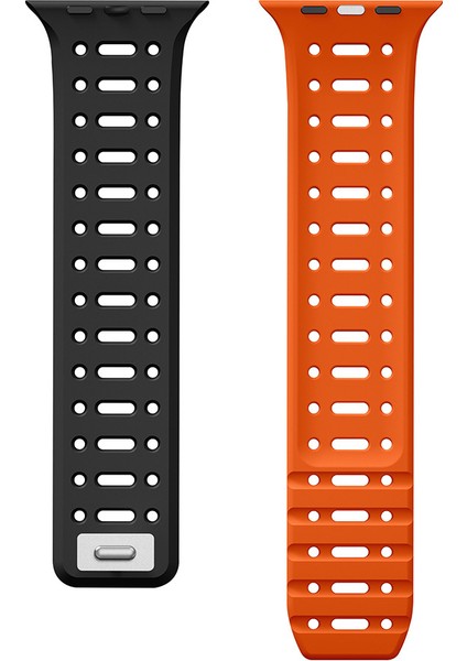 Watch 10 42MM Uyumlu Zore KRD-124 Silikon Kordon Strap Kayış-Açık Yeşil-Starlight fırsatları