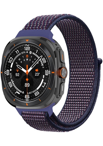 ​​galaxy Watch Ultra 47MM Zore Krd-03 Hasır Kordon-Indigo