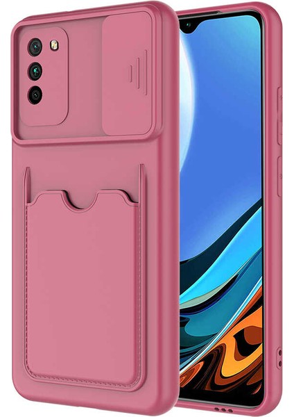 Xiaomi Poco M3 Kılıf ​btbm Kartix Kapak-Koyu Mor