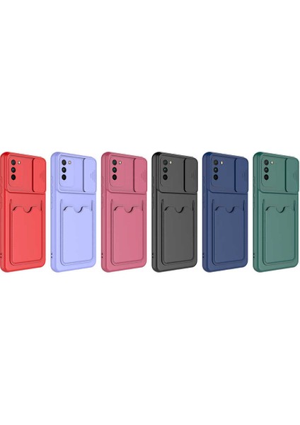 Xiaomi Poco M3 Kılıf ​btbm Kartix Kapak-Koyu Mor