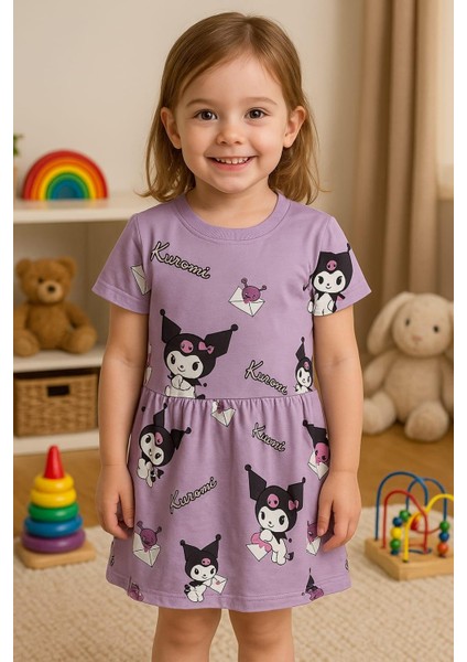 Kuromi Kiz Elbise 100% Pamuklu fiyatları