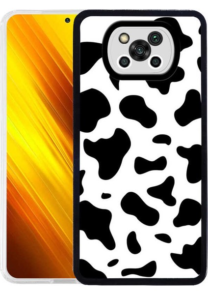 Xiaomi Poco X3 Kılıf Btbm M-Fit Desenli Kapak-Cow No1