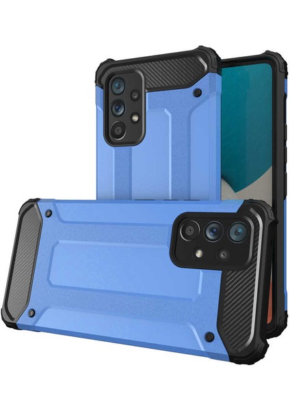 Galaxy A73 Kılıf Btbm Crash Silikon Kapak-Mavi