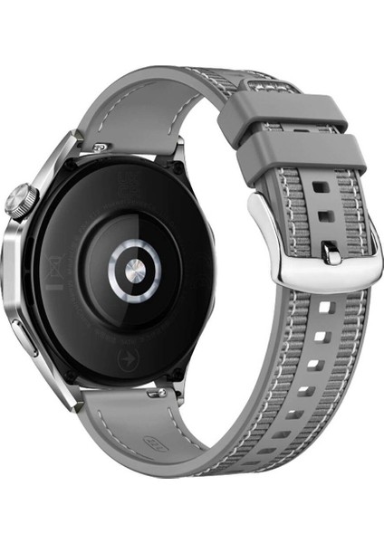 Fossil Sport Watch 43MM ile Uyumlu Kordon Kayış Dikiş Desenli Silikon KRD102 Lms 22/dds Gri fiyatları