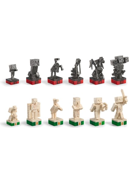 Minecraft: Overworld Heroes Vs. Hostile Mobs Chess Set (Satranç)