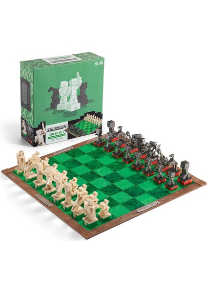 Minecraft: Overworld Heroes Vs. Hostile Mobs Chess Set (Satranç)