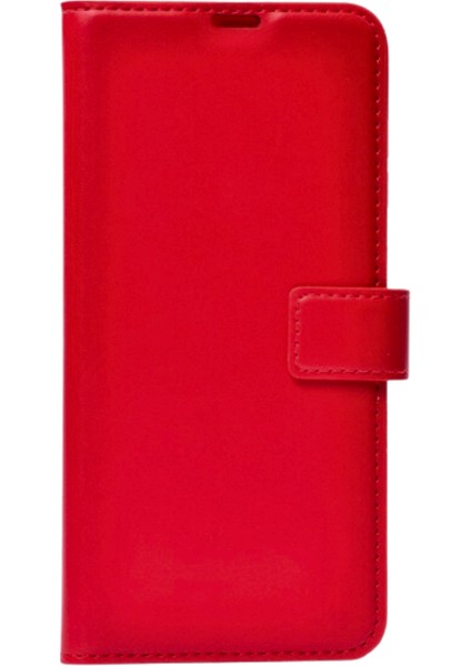 Kırmızı iPhone x Kaliteli Suni Deri Cüzdan Kılıf Kapaklı Mıknatıslı Kartlık Bölmeli Cüzdanlı Stand Özellikli