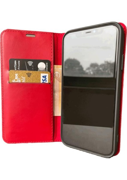 Kırmızı Realme 12 Pro Kaliteli Suni Deri Cüzdan Kılıf Kapaklı Mıknatıslı Kartlık Bölmeli Cüzdanlı Stand Özellikli fırsatları