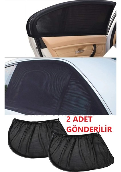 2 Adet Oto Güneşlik Perde Araç Yan Cam Perdesi–uv Işınlarını Engelleyen Güneşlik Emzirme Perdesi