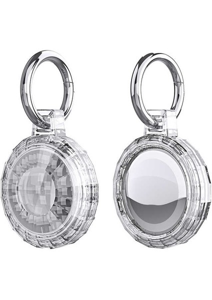 ​zore Airtag 04 Uyumlu Silikon Anahtarlık-Renksiz