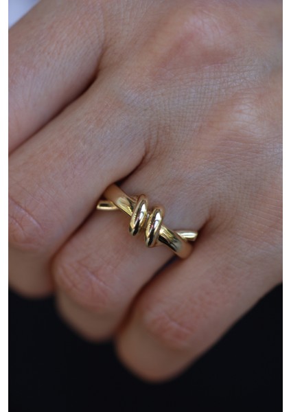 14 Ayar Altın Taşsız Sarmal Yüzük fiyatları