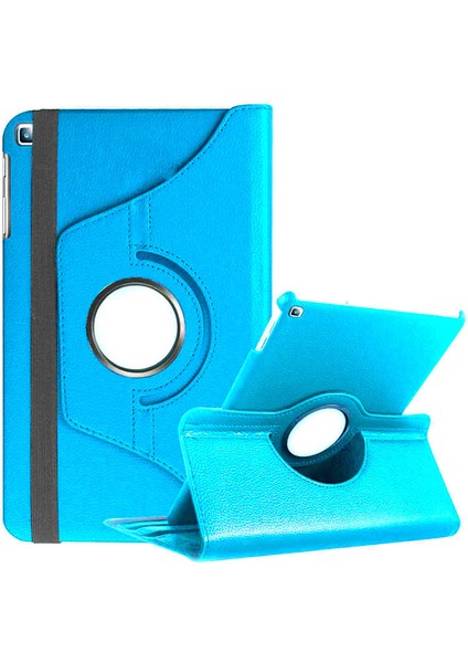 Galaxy Tab A 8.0 (2019) T290 Uyumlu Zore Dönebilen Standlı Kılıf-Mavi