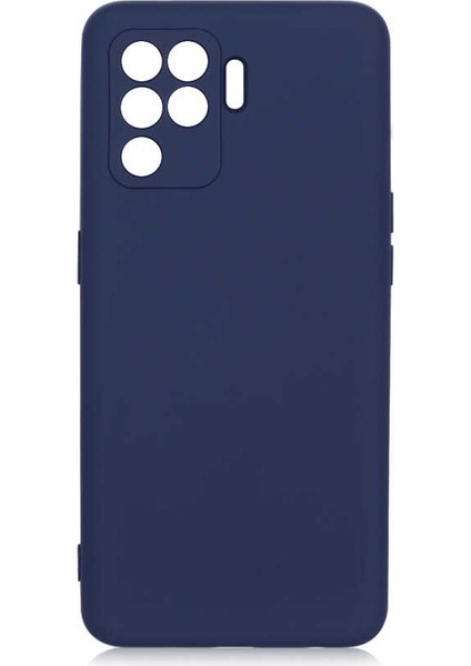 Oppo Reno 5 Lite Kılıf Klfs Mara Laaakan Kapak-Lacivert