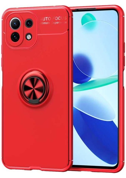 Xiaomi Mi 11 Lite Kılıf Klfs Ravel Silikon Kapak-Kırmızı