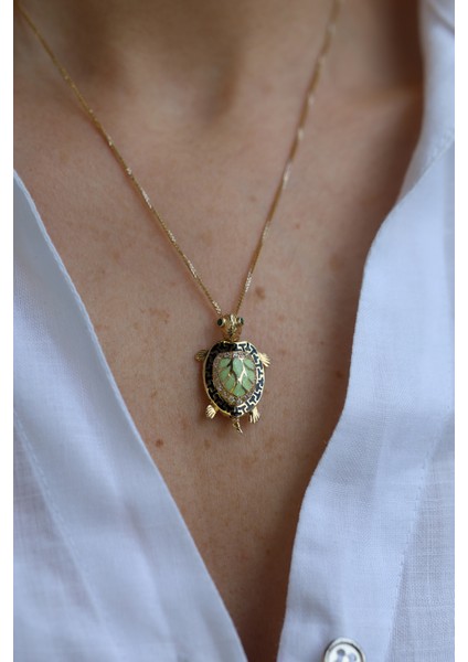 14 Ayar Altın Kaplumbağa Kolye Ucu fiyatları