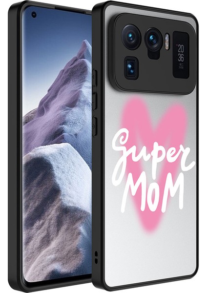 Xiaomi Mi 11 Ultra Kılıf Aynalı Desenli Kamera Korumalı Parlak Klfs Mirror Kapak-Süper Anne