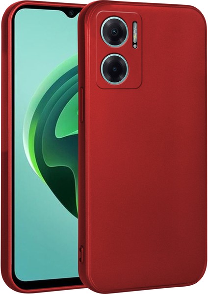Xiaomi Redmi Note 11E Kılıf Klfs Biye Silikon-Kırmızı