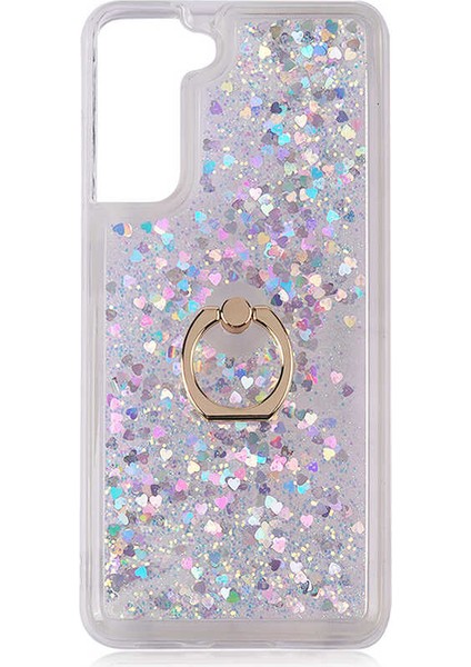 Galaxy S21 Fe Kılıf Klfs Milce Kapak-Gümüş