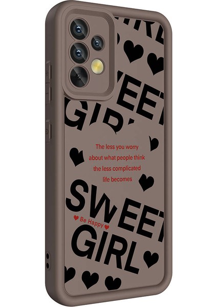 Galaxy A32 4g Kılıf Kamera Korumalı Baskılı Arka Yüzey Klfs Klas Kapak-Siyah