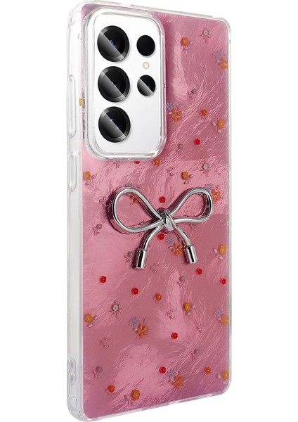 Galaxy S25 Ultra Kılıf Kamera Korumalı Figürlü Klfs Ponti Silikon Kapak - Lila