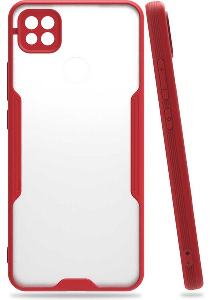 Xiaomi Redmi 9c Kılıf Klfs Parfe Kapak-Kırmızı