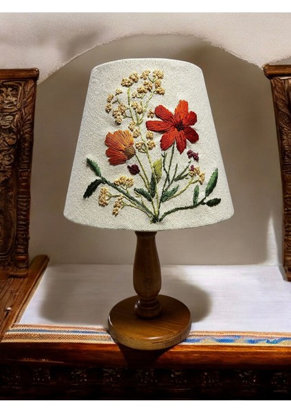 El Işlemesi Nakış Abajur 40CM
