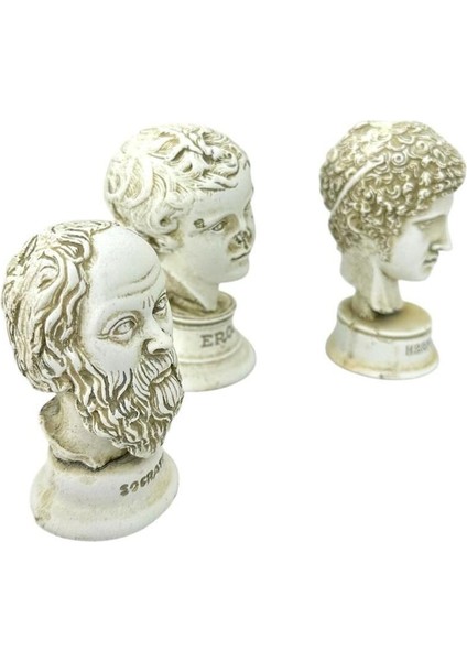 Eros Hrms Socrates 3lü Polyester Heykel Set