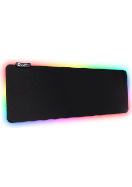 Rgb Düz Siyah 70*30 cm Gaming Oyuncu Mousepad Işıklı Mouse Pad