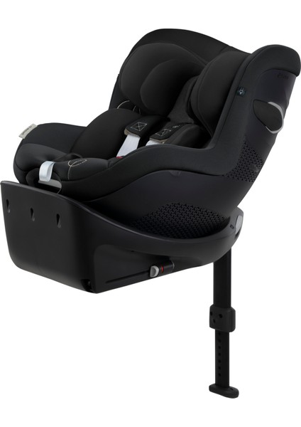 Sirona Gi Isize Plus (Terletmeyen Özel Kumaş ve Yeni Doğan Minderli)(Moon Black) (360 Derece Dönen Isofix Bebek Oto Koltuğu 61- 105 cm , 0- 4 Yaşa Kadar)