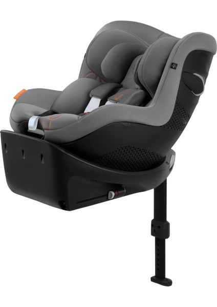Sirona Gi Isize Plus (Terletmeyen Özel Kumaş ve Yeni Doğan Minderli)(Stone Grey) (360 Derece Dönen Isofix Bebek Oto Koltuğu 61-105 cm , 0-4 Yaşa Kadar)
