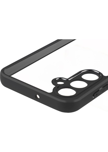 Galaxy A15 Kılıf Kamera Korumalı Şeffaf Arka Yüzey Fzd New Roll Kapak-Siyah modelleri