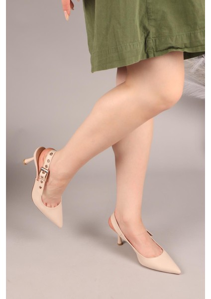 Hole Kuşgözü Zımbalı Stiletto Ten fiyatları