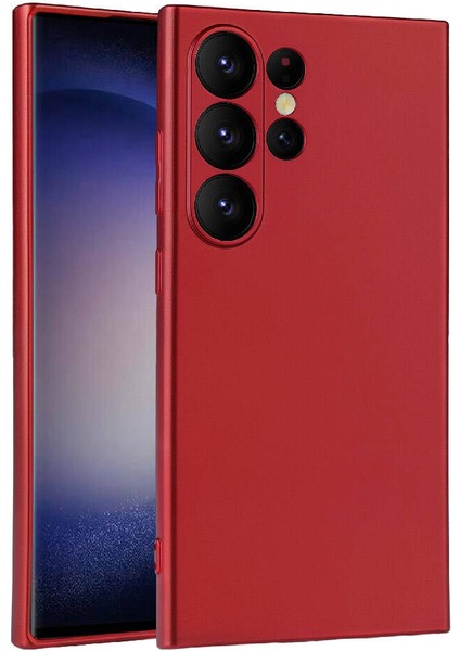 Galaxy S24 Ultra Kılıf Fzd Premier Silikon Kapak-Kırmızı