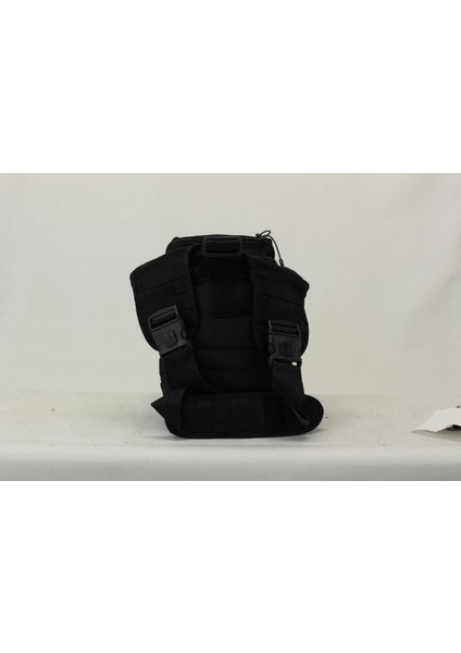 Outdoor Cordura Kumaş Çok Bölmeli Çapraz Yan Çanta Siyah