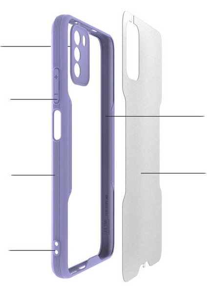 Xiaomi Poco M3 Kılıf Btbm Parfe Kapak-Sarı