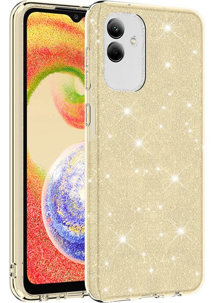 Galaxy A04 Kılıf Btbm Shining Silikon-Gold