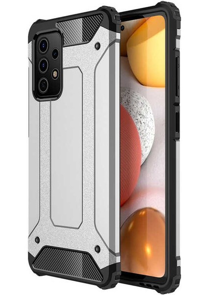 Galaxy A72 Kılıf Btbm Crash Silikon Kapak-Gri