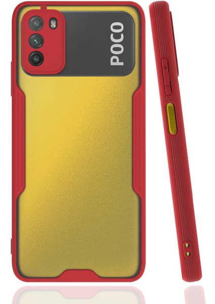 Xiaomi Poco M3 Kılıf Btbm Parfe Kapak-Kırmızı