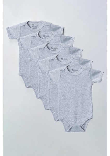 Yarım Kol Body Zıbın Çocuklar Için (5 Adet) Alttan Çıtçıtlı Özel Gereksinimli Büyük Boy