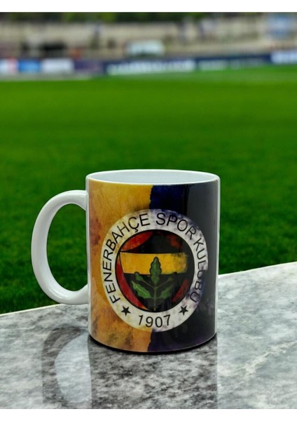 Fenerbahçe- Sarı Lacivert Kişiye Özel Baskılı Hediye Kupa Bardak