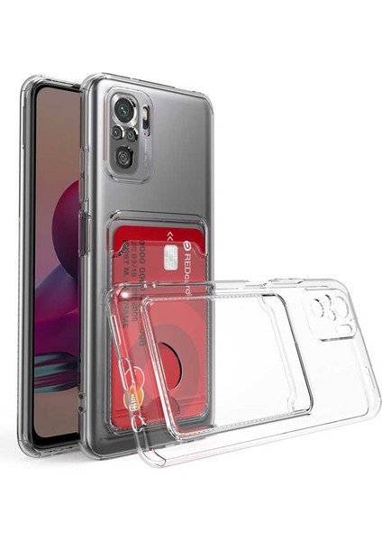 Xiaomi Poco M5S Kılıf Kartlıklı Şeffaf Btbm Setra Clear Silikon Kapak-Renksiz fiyatları