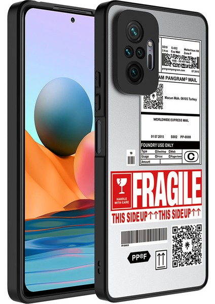 Xiaomi Redmi Note 10 Pro Kılıf Aynalı Desenli Kamera Korumalı Parlak Btbm Mirror Kapak-Fragile
