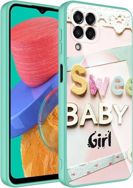 Galaxy M33 Kılıf Kamera Korumalı Desenli Sert Silikon Btbm Epoksi Kapak-No5