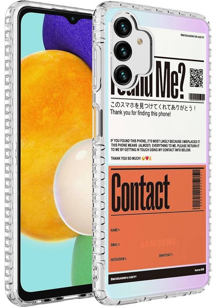 Galaxy A04S Kılıf Airbag Kenarlı Renkli Desenli Silikon Btbm Elegans Kapak-No6