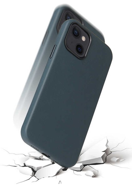 iPhone 13 Uyumlu Btbm Eyzi Kapak-Kahverengi
