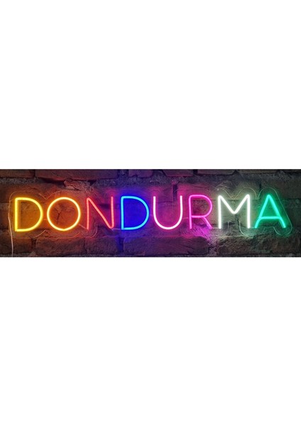 Dondurma Neon Ledli Duvar Aydınlatması